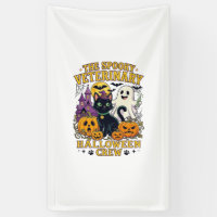 Spooky Veterinary Halloween Crew Black Cat Ghost P