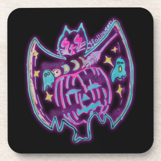 Spooky Vibes About It Hand-Drawn Witch Halloween Coaster