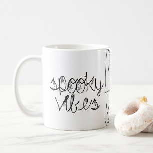 Spooky Vibes Abstract Spiders Coffee Mug