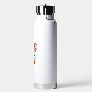 Spooky Vibes Cute Ghost Vintage Halloween Design_1 Water Bottle