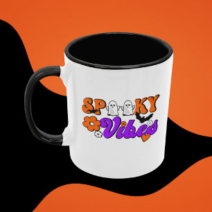 Spooky Vibes Ghosts Mug