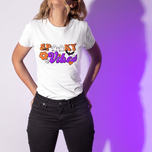 Spooky Vibes Ghosts T-Shirt (Creator Uploaded)