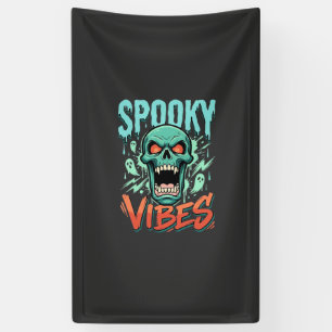Spooky Vibes Halloween Ghost Skull Design_1 Banner