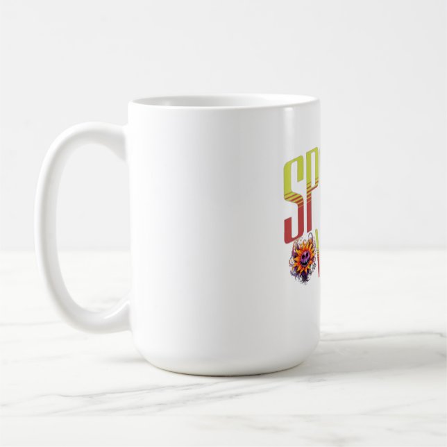 Spooky Vibes: Halloween Graphic Tee Coffee Mug (Left)
