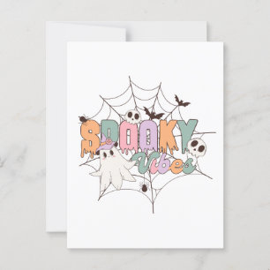 Spooky Vibes Halloween Postcard