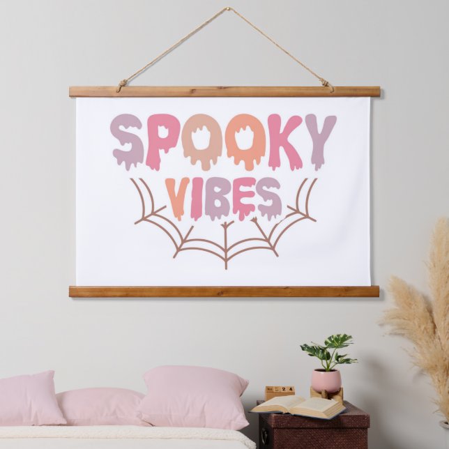 Spooky Vibes Hanging Tapestry (Bedroom)