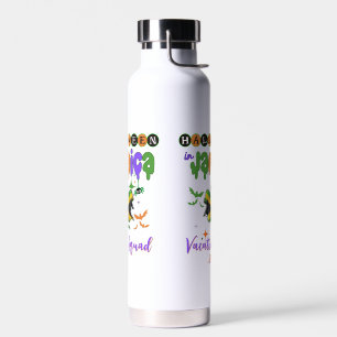 Spooky Vibes in Jamaica  Tropical Halloween Fun Water Bottle