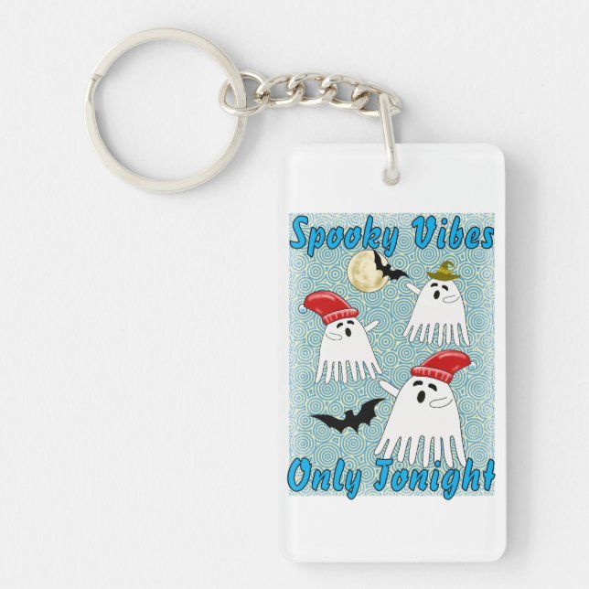 spooky vibes key ring (Front)