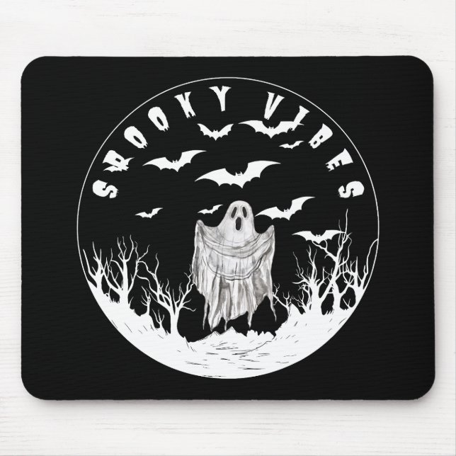 Spooky Vibes Mouse Pad (Front)