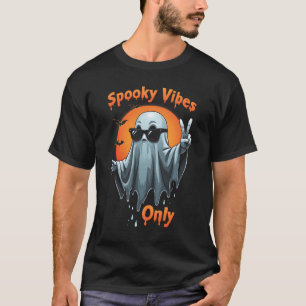 Spooky Vibes Only Cool Ghost T-Shirt