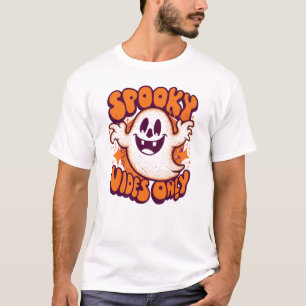 Spooky Vibes Only – Cute Halloween Ghost T-Shirt