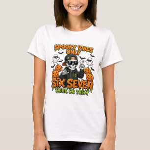 Spooky Vibes Only Halloween Shirt, Cool Skeleton H T-Shirt
