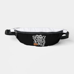 Spooky Vibes Only Halloween Sloth Oversized T-Shir Bum Bags