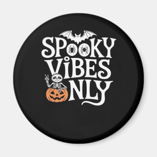 Spooky Vibes Only Halloween Sloth Oversized T-Shir Magnet