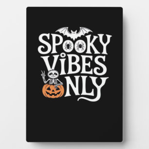 Spooky Vibes Only Halloween Sloth Oversized T-Shir Plaque