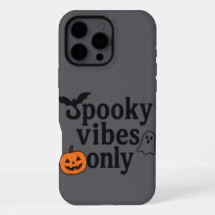  Spooky Vibes Only 🎃   Halloween Sticker Design iPhone 16 Pro Max Case