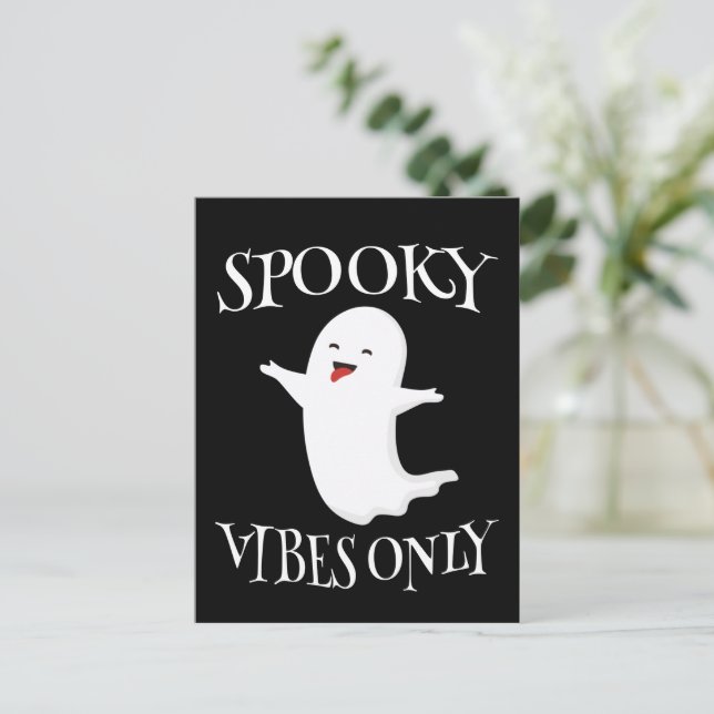 Spooky Vibes Only Postcard (Standing Front)
