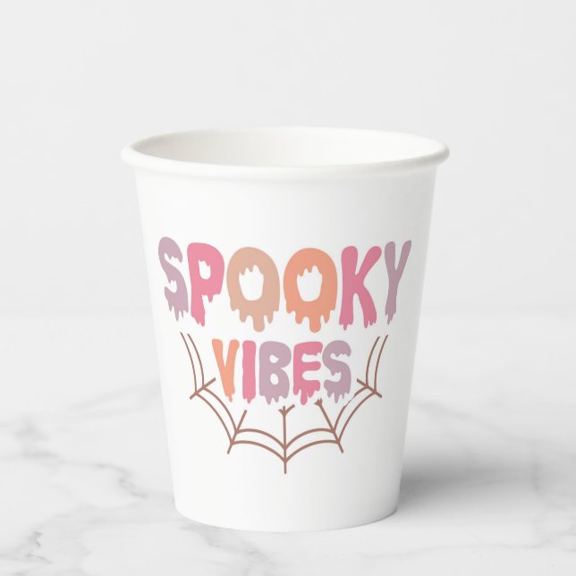 Spooky Vibes Paper Cups (Front)