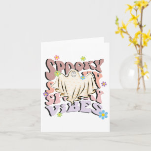 Spooky Vibes Retro Halloween Card