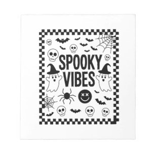 Spooky Vibes Retro Halloween Notepad