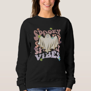 Spooky Vibes Retro Halloween Sweatshirt
