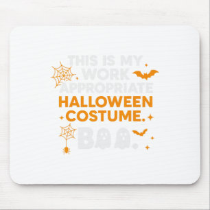 Spooky Vibes Tarot Halloween Ghost Retro Pumpkin Mouse Pad