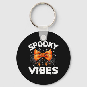 Spooky Vibes Women Girls Kids Cute Halloween Pumpk Key Ring