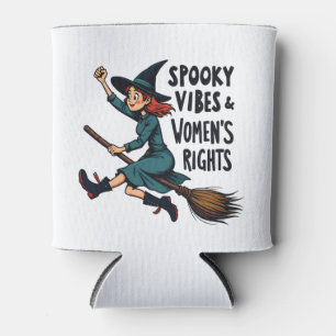 Spooky Vibes Women's Right Halloween Witch  Can Cooler