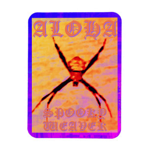 Spooky Weaver (yellow), Flexible Photo Magnet