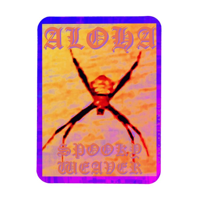 Spooky Weaver (yellow), Flexible Photo Magnet (Vertical)