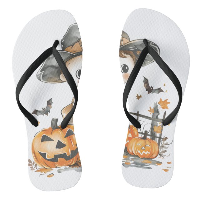 Spooky Western Fun Thongs (Footbed)
