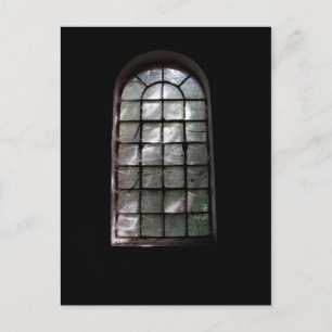 Spooky window postcard