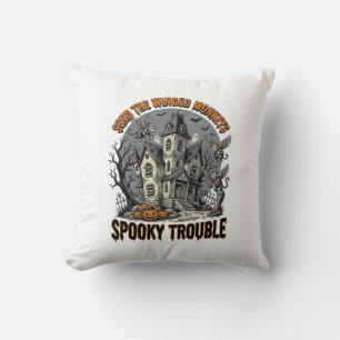 Spooky Winged Monkeys Haunted Halloween Shirt_1 Cushion