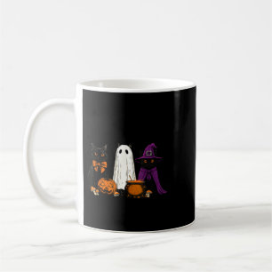 Spooky Witch Black Cat Halloween Pumpkin For Men Coffee Mug