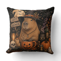 Spooky Witch Capybara Halloween