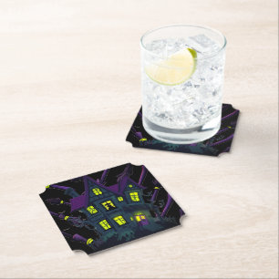 Spooky Witch Coasters Halloween Creepy