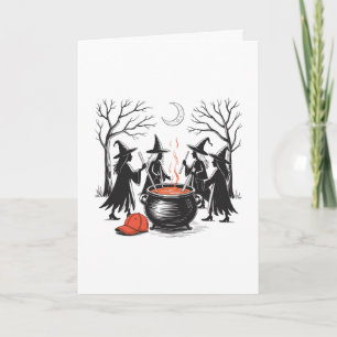 Spooky Witch Halloween Anti Trump Feminist Women R Card