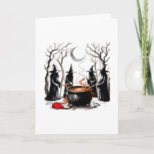 Spooky Witch Halloween Anti-trump Feminist Women R Card