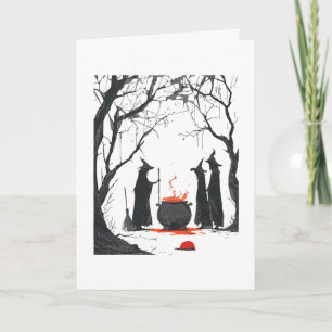 Spooky Witch Halloween Anti Trump Feminist Women R Card