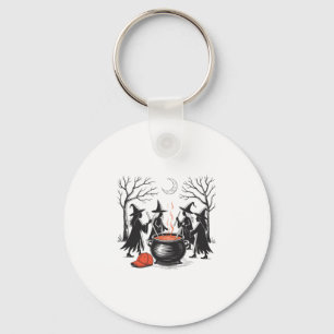 Spooky Witch Halloween Anti Trump Feminist Women R Key Ring