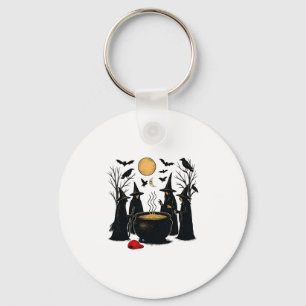 Spooky Witch Halloween Anti Trump Feminist Women R Key Ring