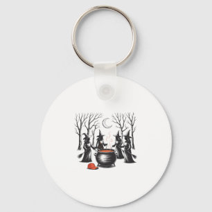 Spooky Witch Halloween Anti Trump Feminist Women R Key Ring