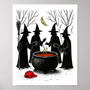 Spooky Witch Halloween Anti Trump Feminist Women R Poster