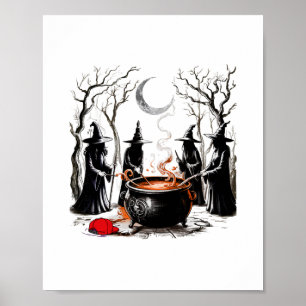Spooky Witch Halloween Anti-trump Feminist Women R Poster