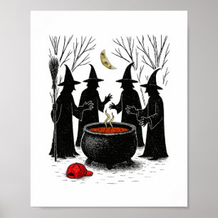 Spooky Witch Halloween Anti Trump Feminist Women R Poster