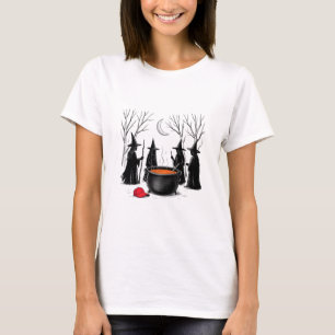 Spooky Witch Halloween Anti Trump Feminist Women R T-Shirt