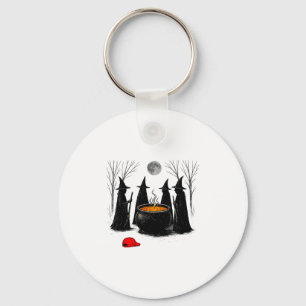 Spooky Witch Halloween Feminist Women Rights Again Key Ring