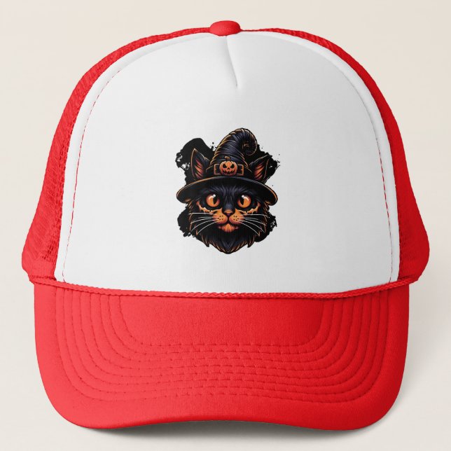 Spooky Witch Hat Kitty (Front)