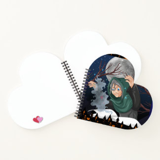 Spooky Witch & Haunted House Halloween🌙 Notebook