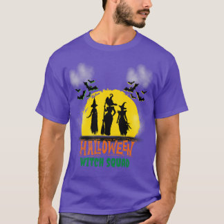Spooky Witch Squad Halloween  Matching Funny T-Shirt